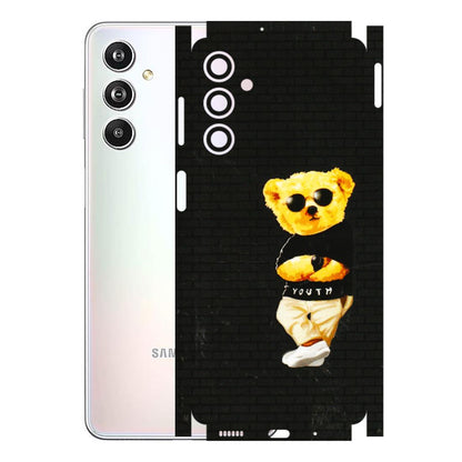 Samsung M/F/Note/Flip and C Phone Skins (All Models) - Classy Teddy Bear - 3D Embossed Finish (L-116) Samsung Galaxy F54 (5G)