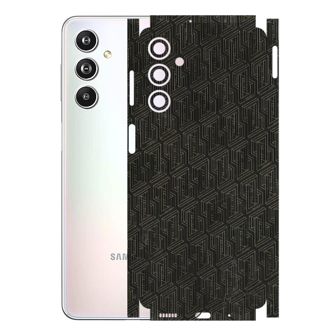Samsung M/F/Note/Flip and C Phone Skins (All Models) - Black Abstract Pattern - 3D Embossed Finish (L-117) Samsung Galaxy F54 (5G)