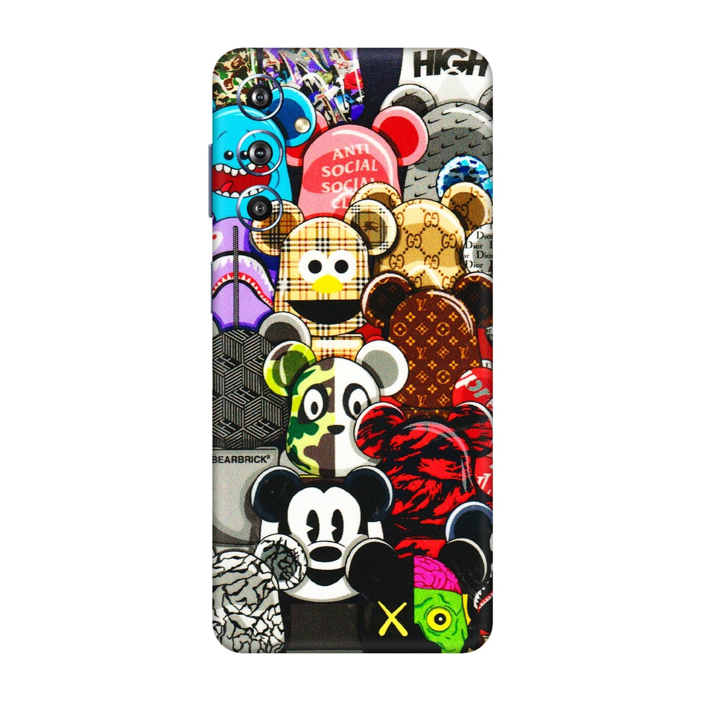 Samsung M/F/Note/Flip and C Phone Skins (All Models) - More Mickey Mouses - 3D Embossed Finish (L-118) Samsung Galaxy F54 (5G)