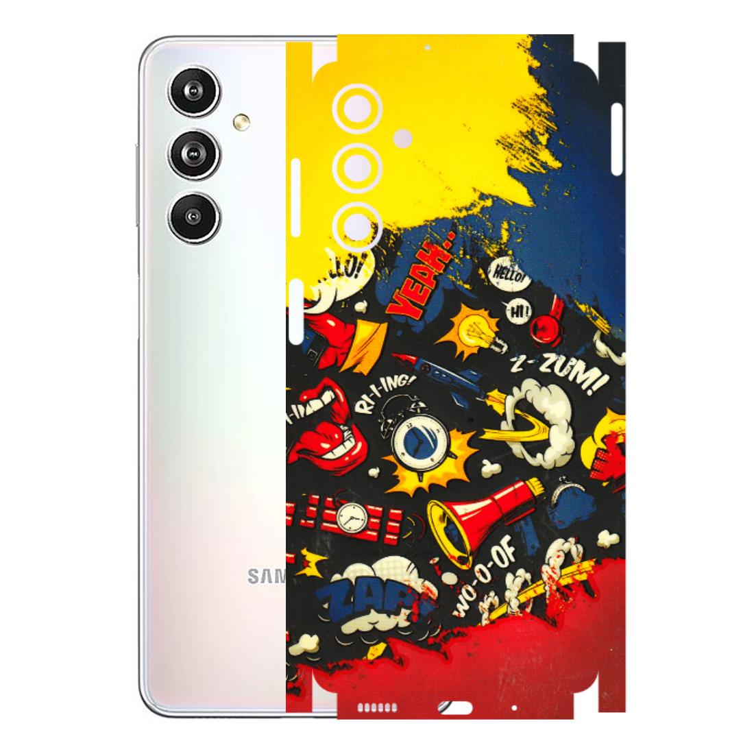 Samsung M/F/Note/Flip and C Phone Skins (All Models) - Pacific Doodle Art - 3D Embossed Finish (L-120) Samsung Galaxy F54 (5G)