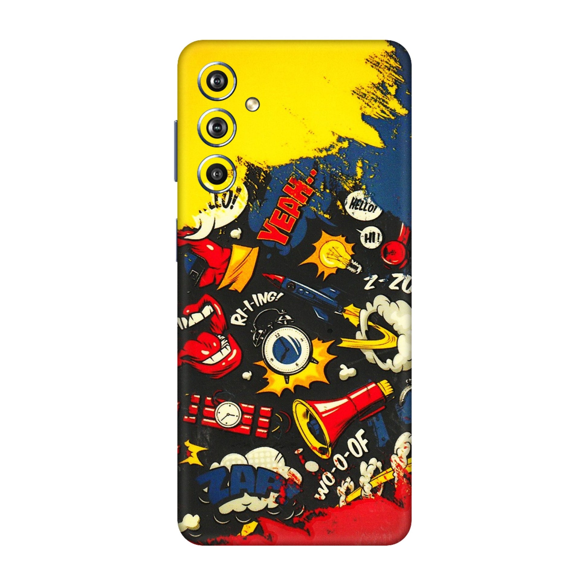 Samsung M/F/Note/Flip and C Phone Skins (All Models) - Pacific Doodle Art - 3D Embossed Finish (L-120) Samsung Galaxy F54 (5G)