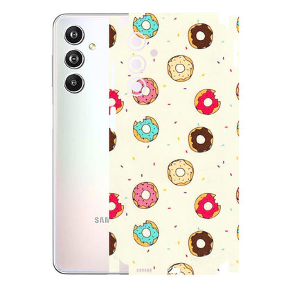 Samsung M/F/Note/Flip and C Phone Skins (All Models) - Mini Donuts Doodle Art - 3D Embossed Finish (L-122) Samsung Galaxy F54 (5G)