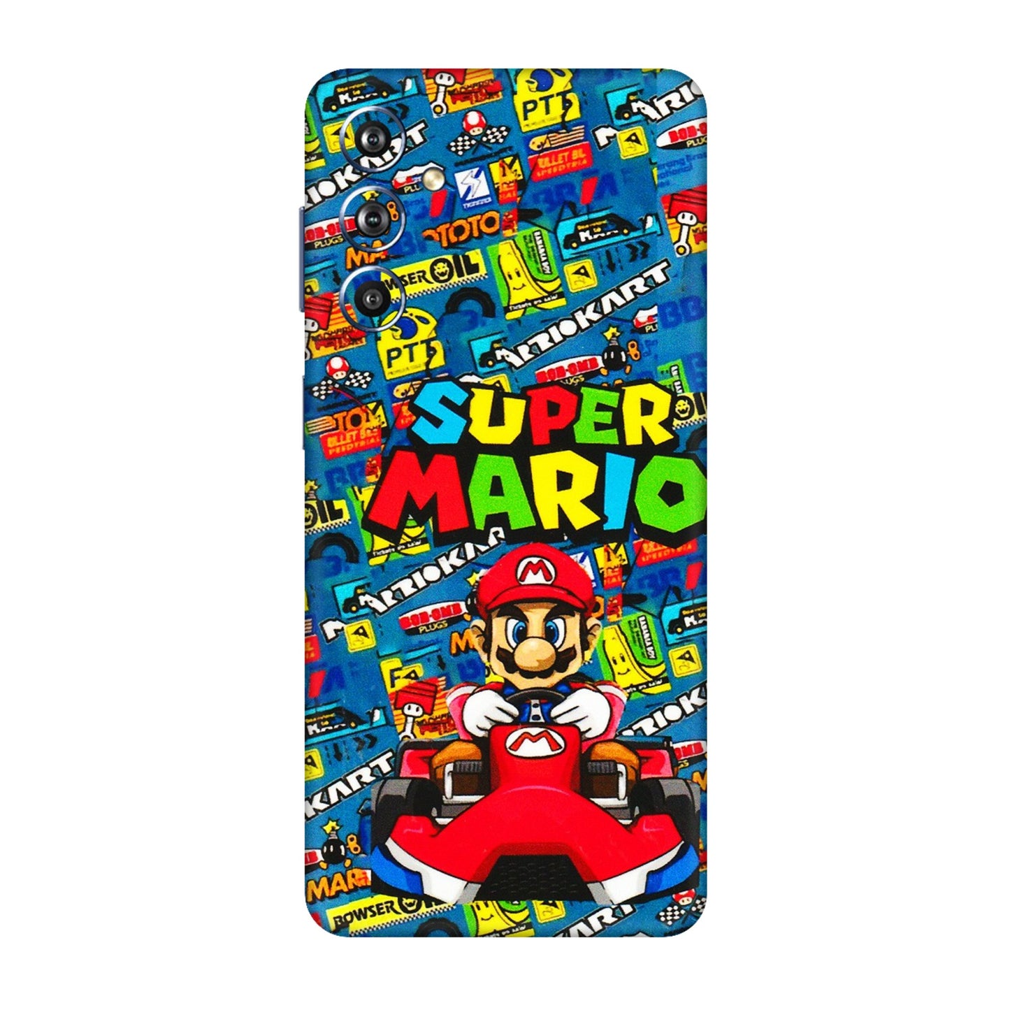 Samsung M/F/Note/Flip and C Phone Skins (All Models) - Super Mario Kart - 3D Embossed Finish (L-140) Samsung Galaxy F54 (5G)