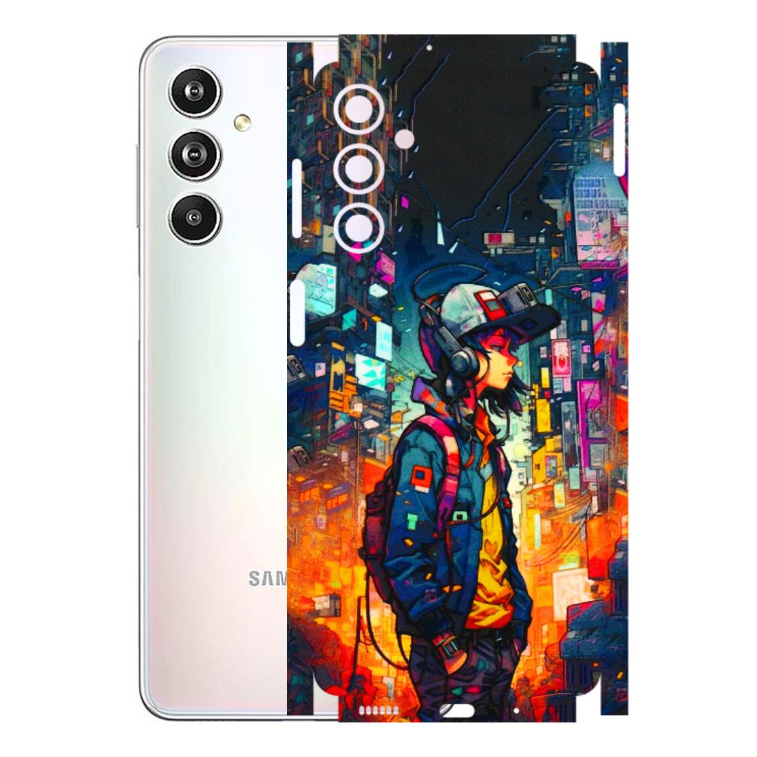 Samsung M/F/Note/Flip and C Phone Skins (All Models) - Street Anime Guy - 3D Embossed Finish (L-158) Samsung Galaxy F54 (5G)