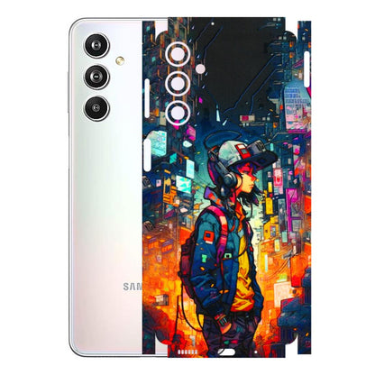 Samsung M/F/Note/Flip and C Phone Skins (All Models) - Street Anime Guy - 3D Embossed Finish (L-158) Samsung Galaxy F54 (5G)