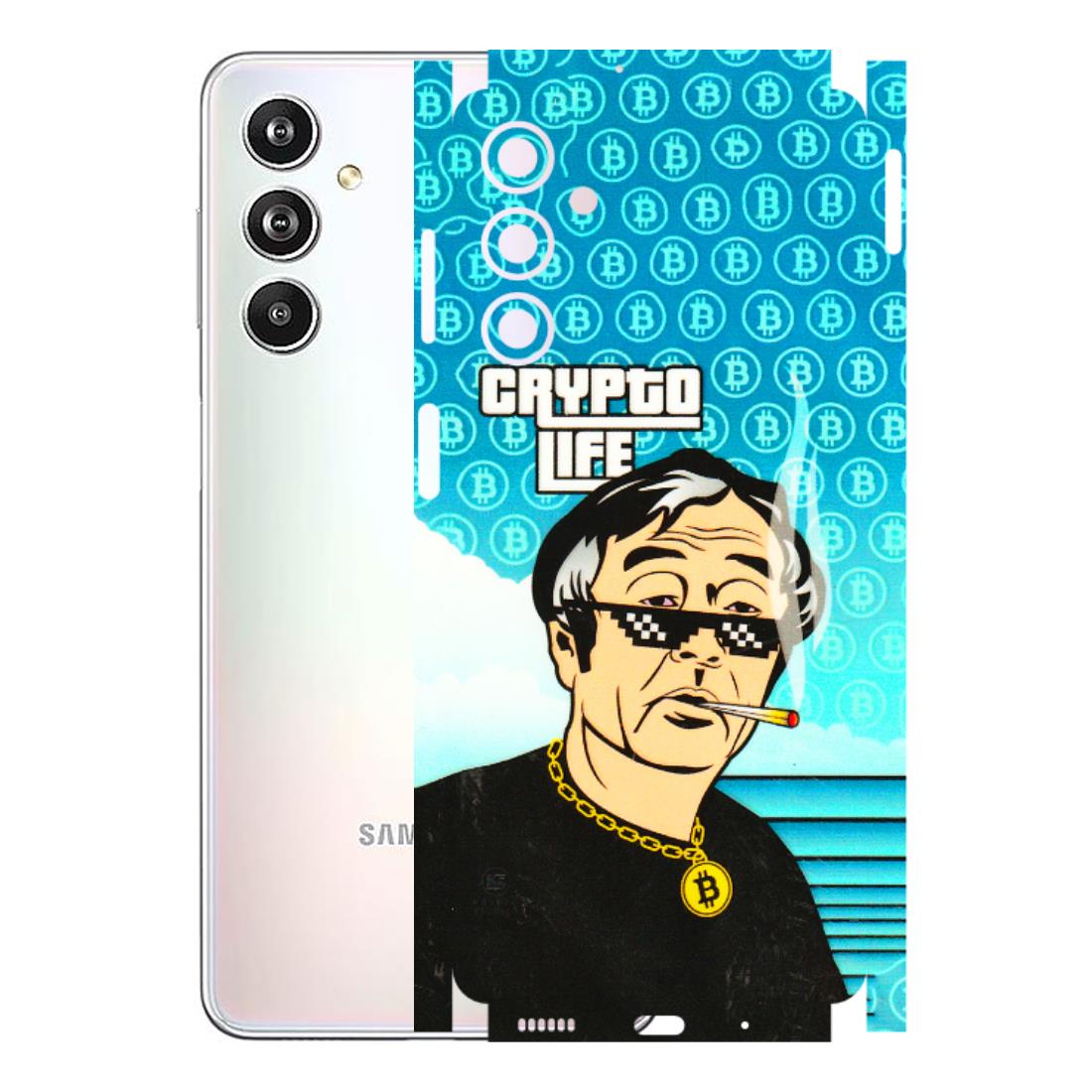 Samsung M/F/Note/Flip and C Phone Skins (All Models) - Crypto Thug Life - 3D Embossed Finish (L-179) Samsung Galaxy F54 (5G)