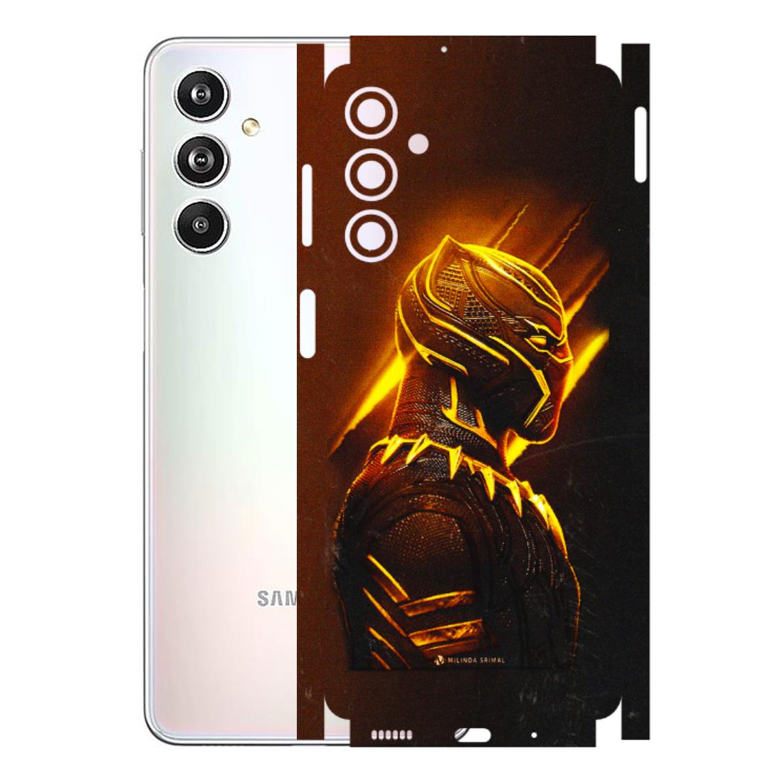 Samsung M/F/Note/Flip and C Phone Skins (All Models) - Gold Black Panther - 3D Embossed Finish (L-181) Samsung Galaxy F54 (5G)