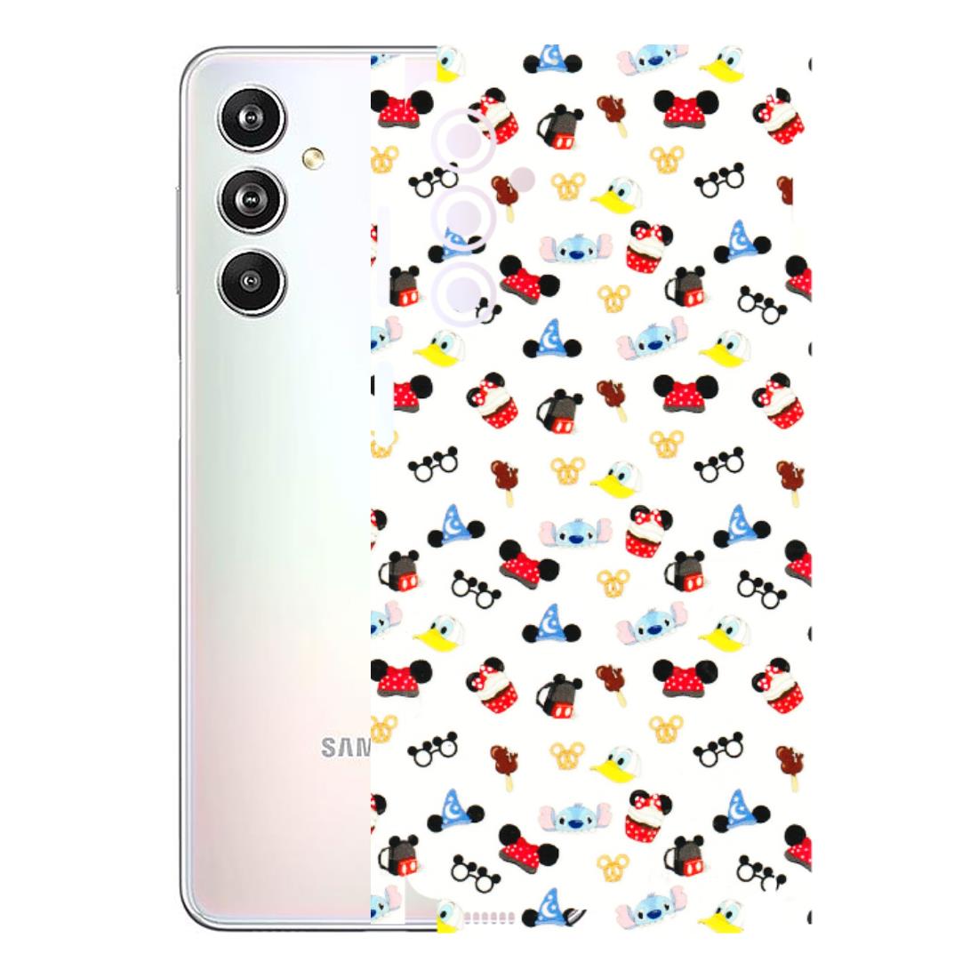 Samsung M/F/Note/Flip and C Phone Skins (All Models) - Minnie Mouse & Donald Doodles s - 3D Embossed Finish (L-194) Samsung Galaxy F54 (5G)