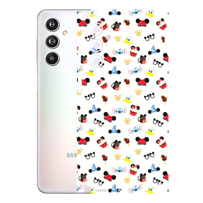 Samsung M/F/Note/Flip and C Phone Skins (All Models) - Minnie Mouse & Donald Doodles s - 3D Embossed Finish (L-194) Samsung Galaxy F54 (5G)