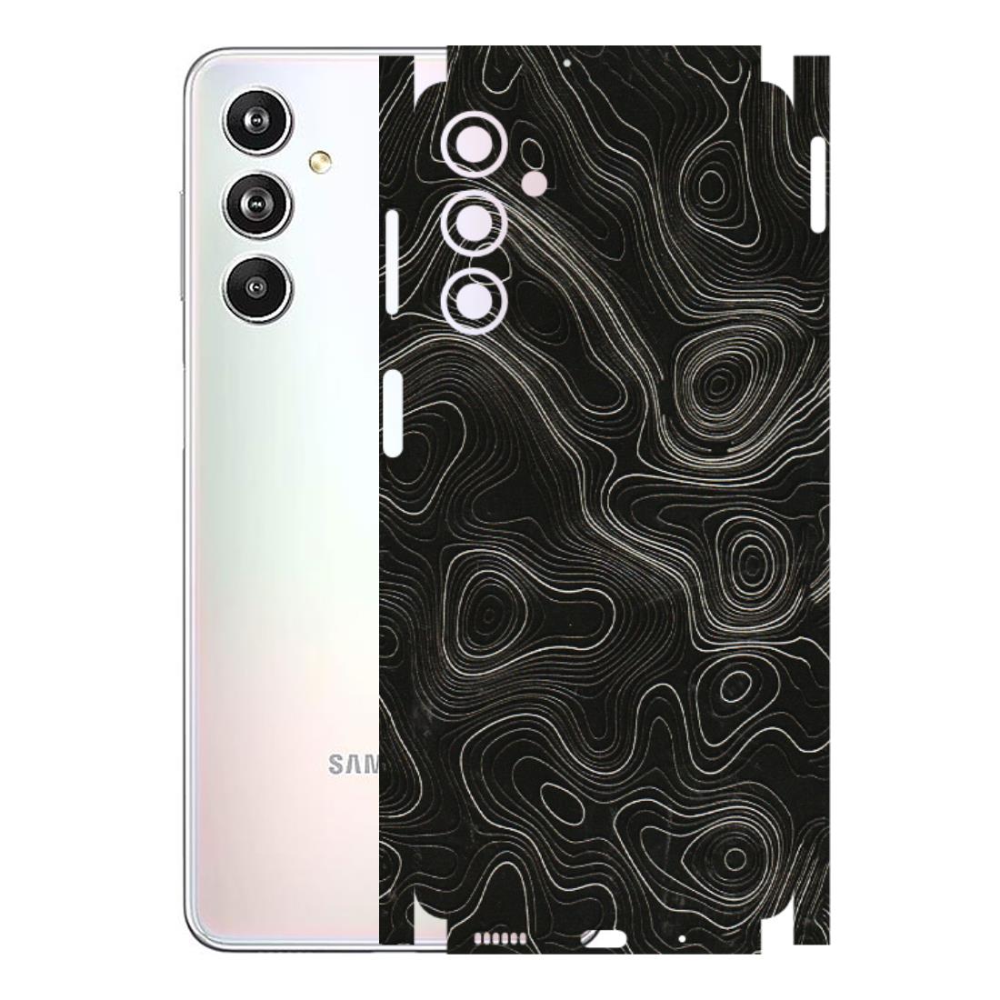 Samsung M/F/Note/Flip and C Phone Skins (All Models) - Black Swirl - 3D Embossed Finish (L-196) Samsung Galaxy F54 (5G)