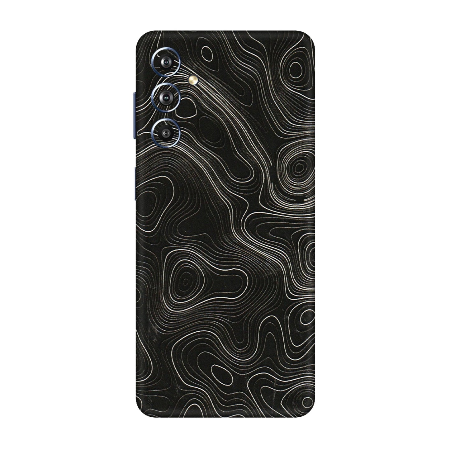 Samsung M/F/Note/Flip and C Phone Skins (All Models) - Black Swirl - 3D Embossed Finish (L-196) Samsung Galaxy F54 (5G)