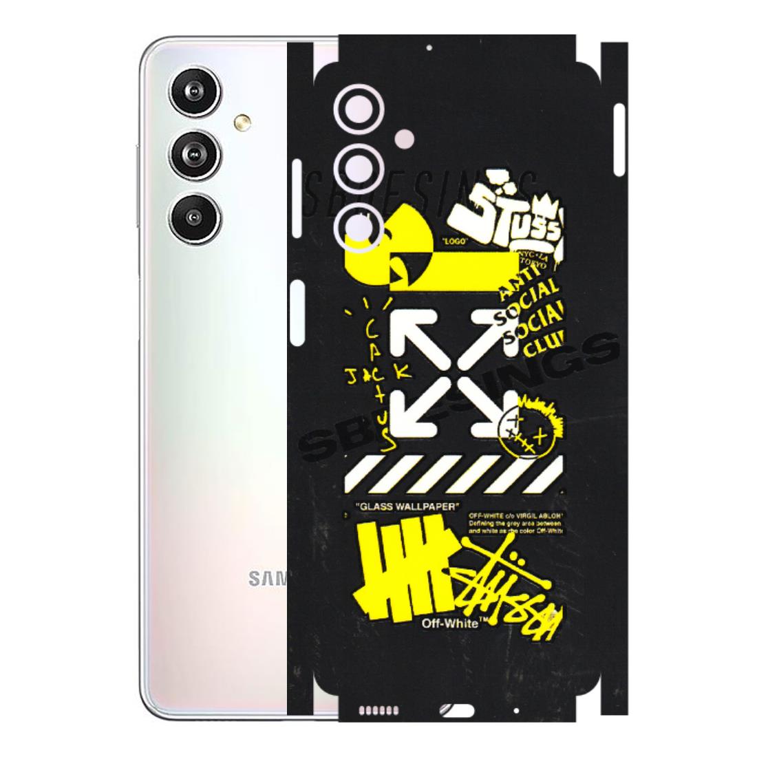 Samsung M/F/Note/Flip and C Phone Skins (All Models) - Anti Social Graffiti - 3D Embossed Finish (L-198) Samsung Galaxy F54 (5G)