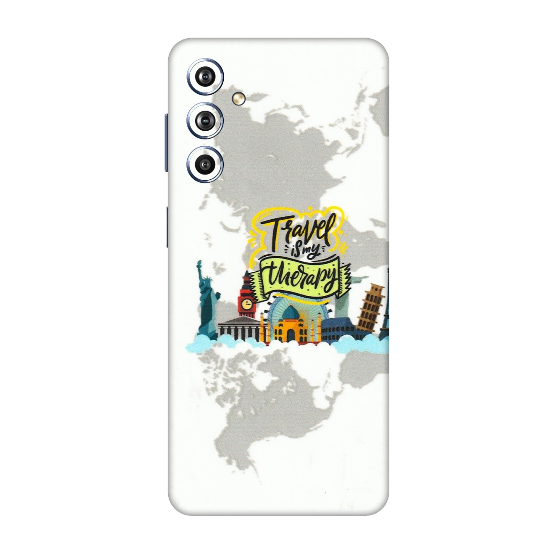 Samsung M/F/Note/Flip and C Phone Skins (All Models) - Travel Therapy - 3D Embossed Finish (L-199) Samsung Galaxy F54 (5G)