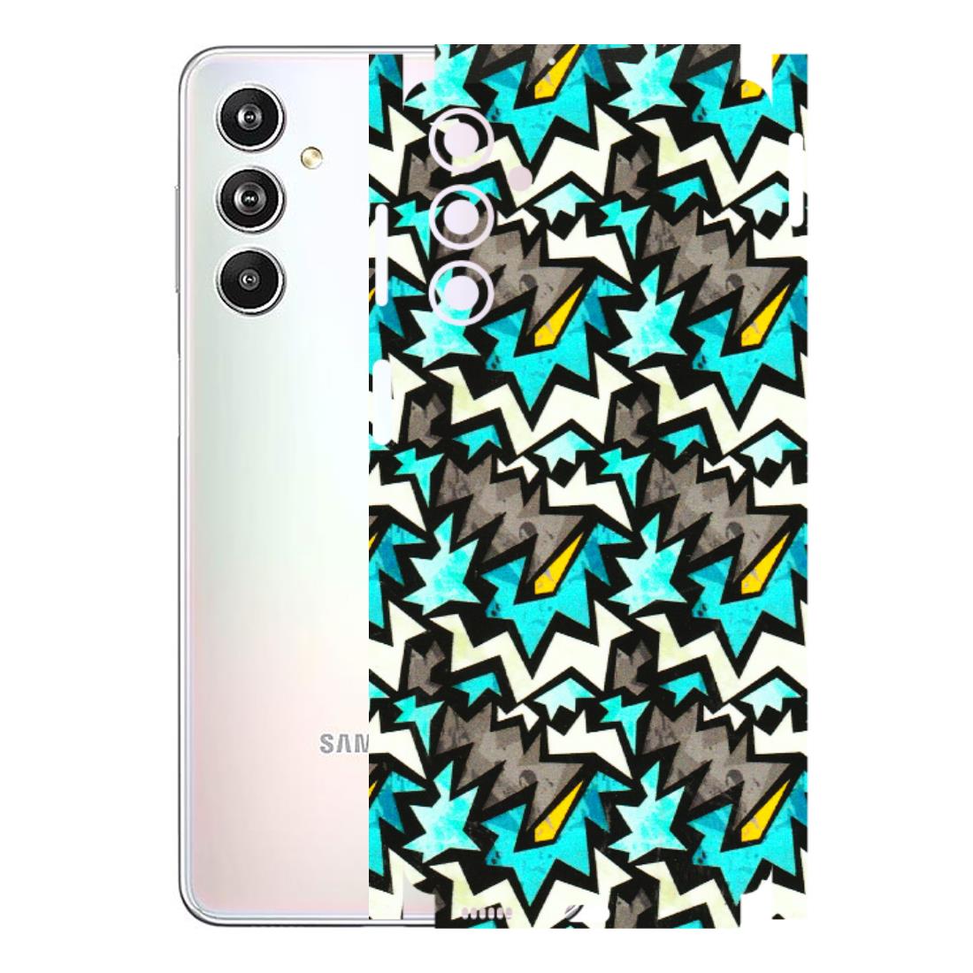 Samsung M/F/Note/Flip and C Phone Skins (All Models) - Funky Zig Zag - 3D Embossed Finish (L-223) Samsung Galaxy F54 (5G)