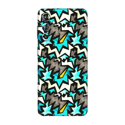 Samsung M/F/Note/Flip and C Phone Skins (All Models) - Funky Zig Zag - 3D Embossed Finish (L-223) Samsung Galaxy F54 (5G)