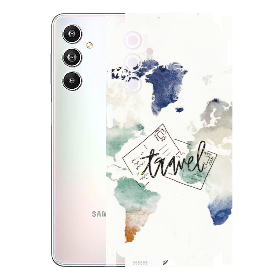 Samsung M/F/Note/Flip and C Phone Skins (All Models) - Travel The World - 3D Embossed Finish (L-232) Samsung Galaxy F54 (5G)