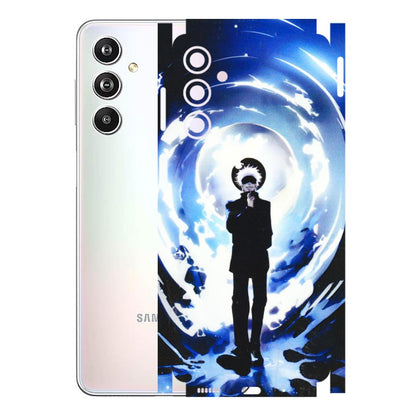 Samsung M/F/Note/Flip and C Phone Skins (All Models) - Satoru Gojo Dark Blue - 3D Embossed Finish (L-235) Samsung Galaxy F54 (5G)