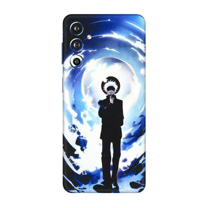 Samsung M/F/Note/Flip and C Phone Skins (All Models) - Satoru Gojo Dark Blue - 3D Embossed Finish (L-235) Samsung Galaxy F54 (5G)