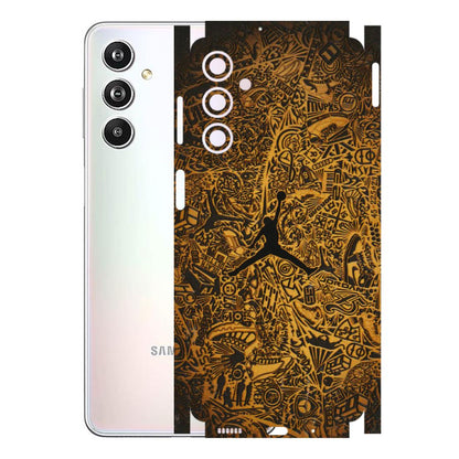 Samsung M/F/Note/Flip and C Phone Skins (All Models) - Premium Gold Basketball Player - 3D Embossed Finish (L-236) Samsung Galaxy F54 (5G)