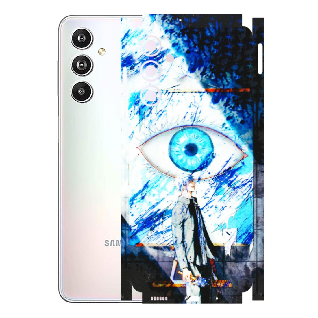 Samsung M/F/Note/Flip and C Phone Skins (All Models) - Gojo Satoru evil eye - 3D Embossed Finish (L-239) Samsung Galaxy F54 (5G)