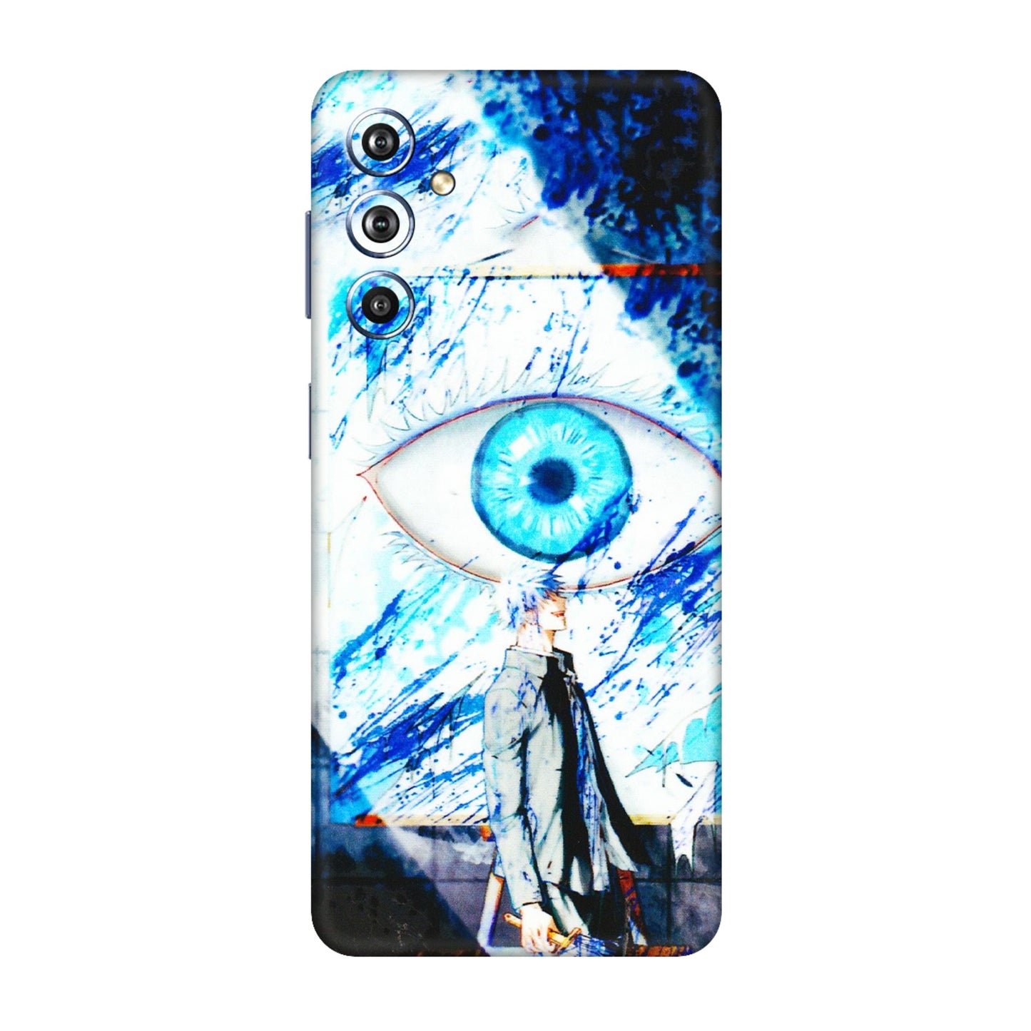 Samsung M/F/Note/Flip and C Phone Skins (All Models) - Gojo Satoru evil eye - 3D Embossed Finish (L-239) Samsung Galaxy F54 (5G)
