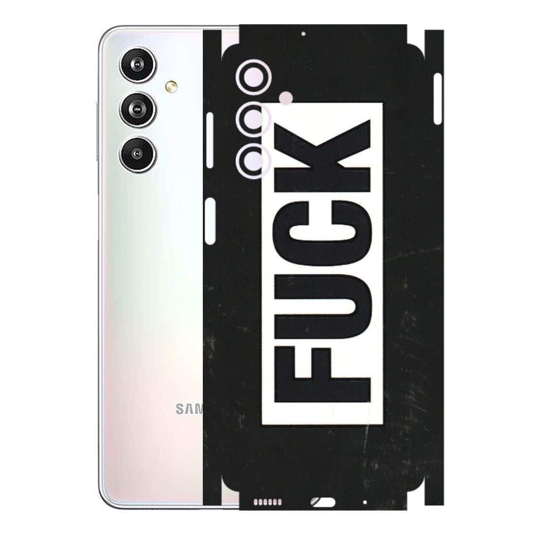 Samsung M/F/Note/Flip and C Phone Skins (All Models) - The F Word - 3D Embossed Finish (L-255) Samsung Galaxy F54 (5G)