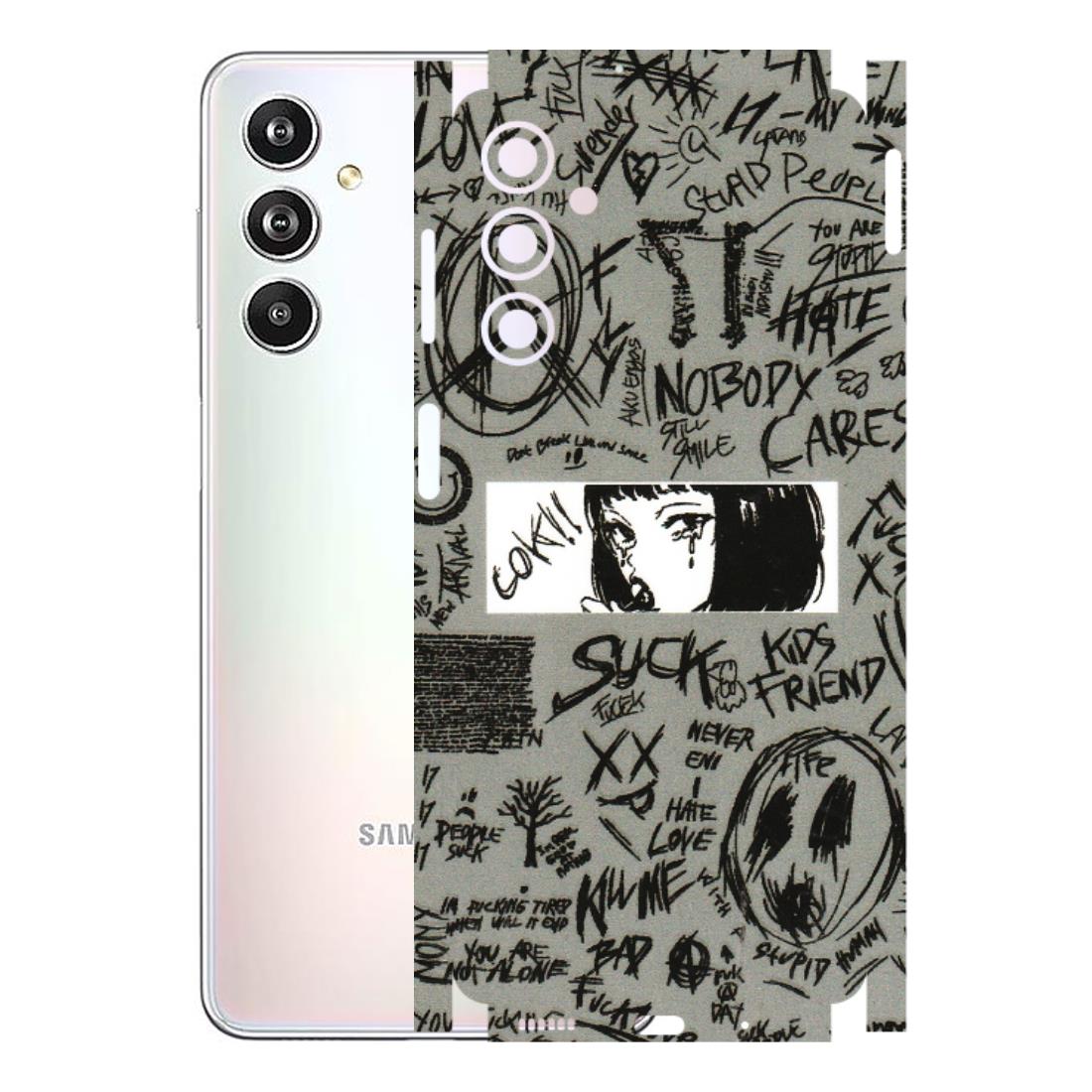 Samsung M/F/Note/Flip and C Phone Skins (All Models) - Never Have Love Anime - 3D Embossed Finish (L-260) Samsung Galaxy F54 (5G)