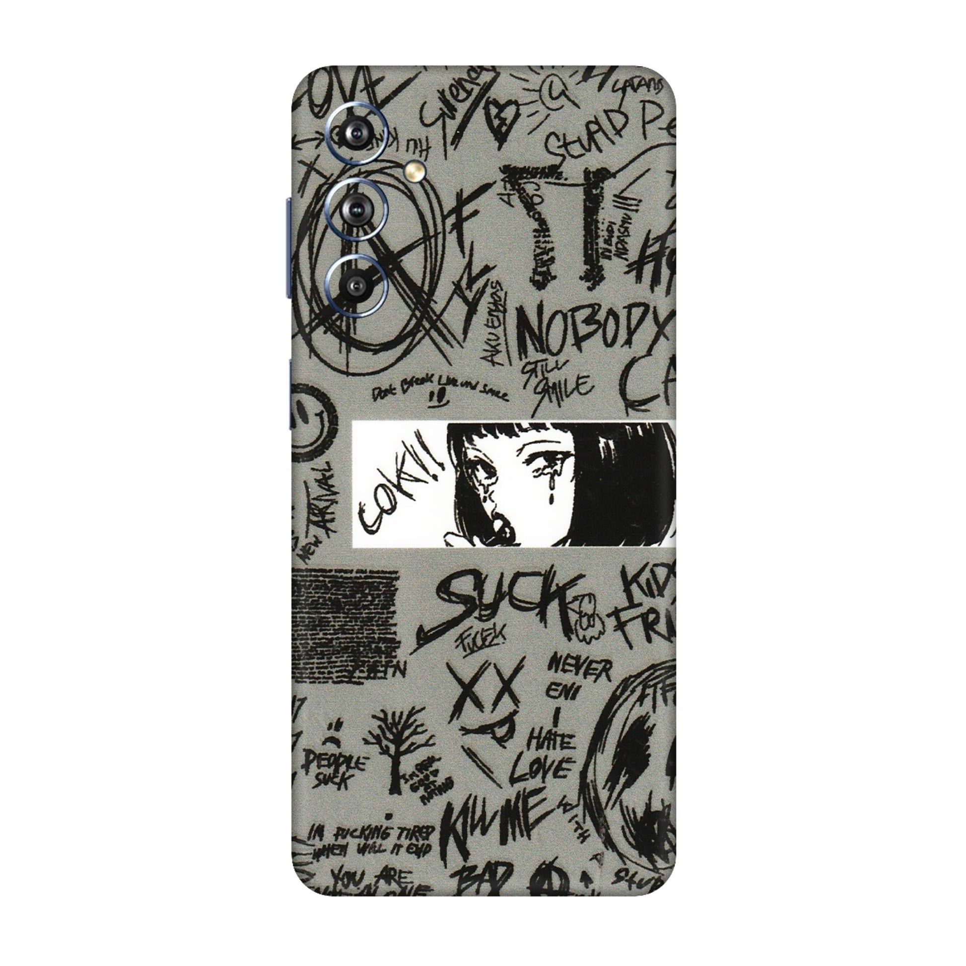 Samsung M/F/Note/Flip and C Phone Skins (All Models) - Never Have Love Anime - 3D Embossed Finish (L-260) Samsung Galaxy F54 (5G)