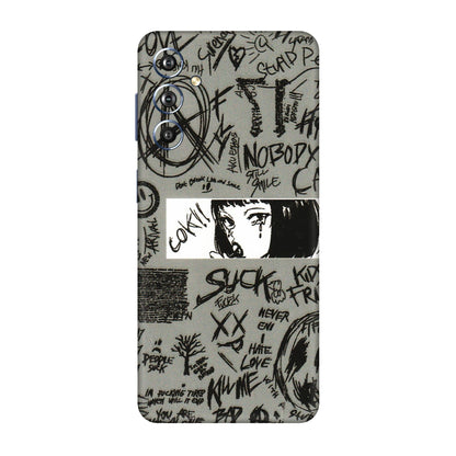 Samsung M/F/Note/Flip and C Phone Skins (All Models) - Never Have Love Anime - 3D Embossed Finish (L-260) Samsung Galaxy F54 (5G)