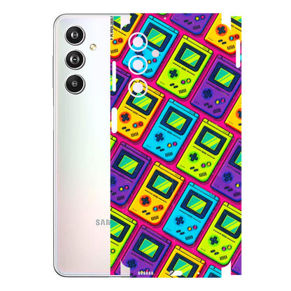 Samsung M/F/Note/Flip and C Phone Skins (All Models) - Gameboy Colourful - 3D Embossed Finish (L-266) Samsung Galaxy F54 (5G)