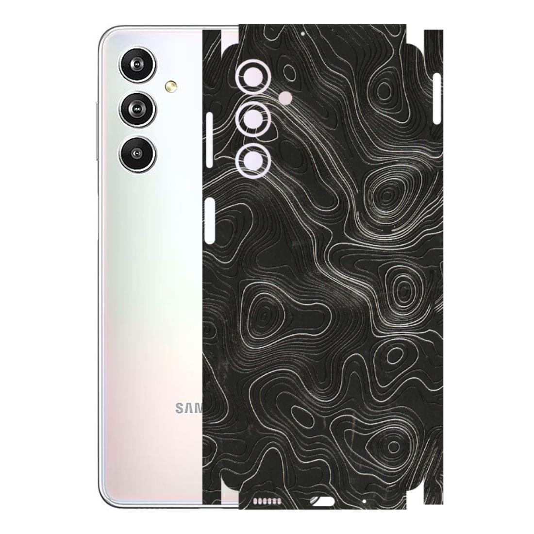 Samsung M/F/Note/Flip and C Phone Skins (All Models) - Abstract White Line Map - 3D Embossed Finish (L-269) Samsung Galaxy F54 (5G)