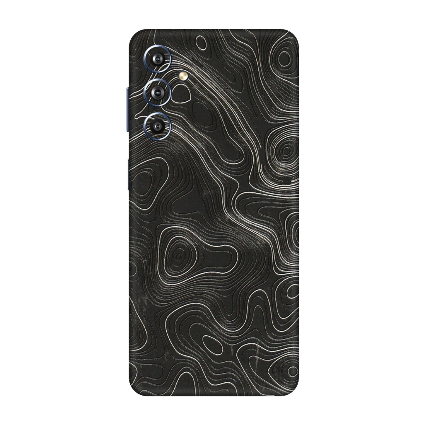 Samsung M/F/Note/Flip and C Phone Skins (All Models) - Abstract White Line Map - 3D Embossed Finish (L-269) Samsung Galaxy F54 (5G)