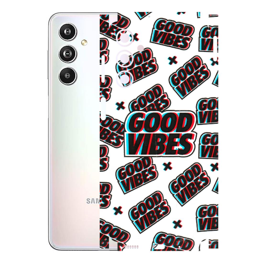 Samsung M/F/Note/Flip and C Phone Skins (All Models) - Good Vibes - 3D Embossed Finish (L-282) Samsung Galaxy F54 (5G)