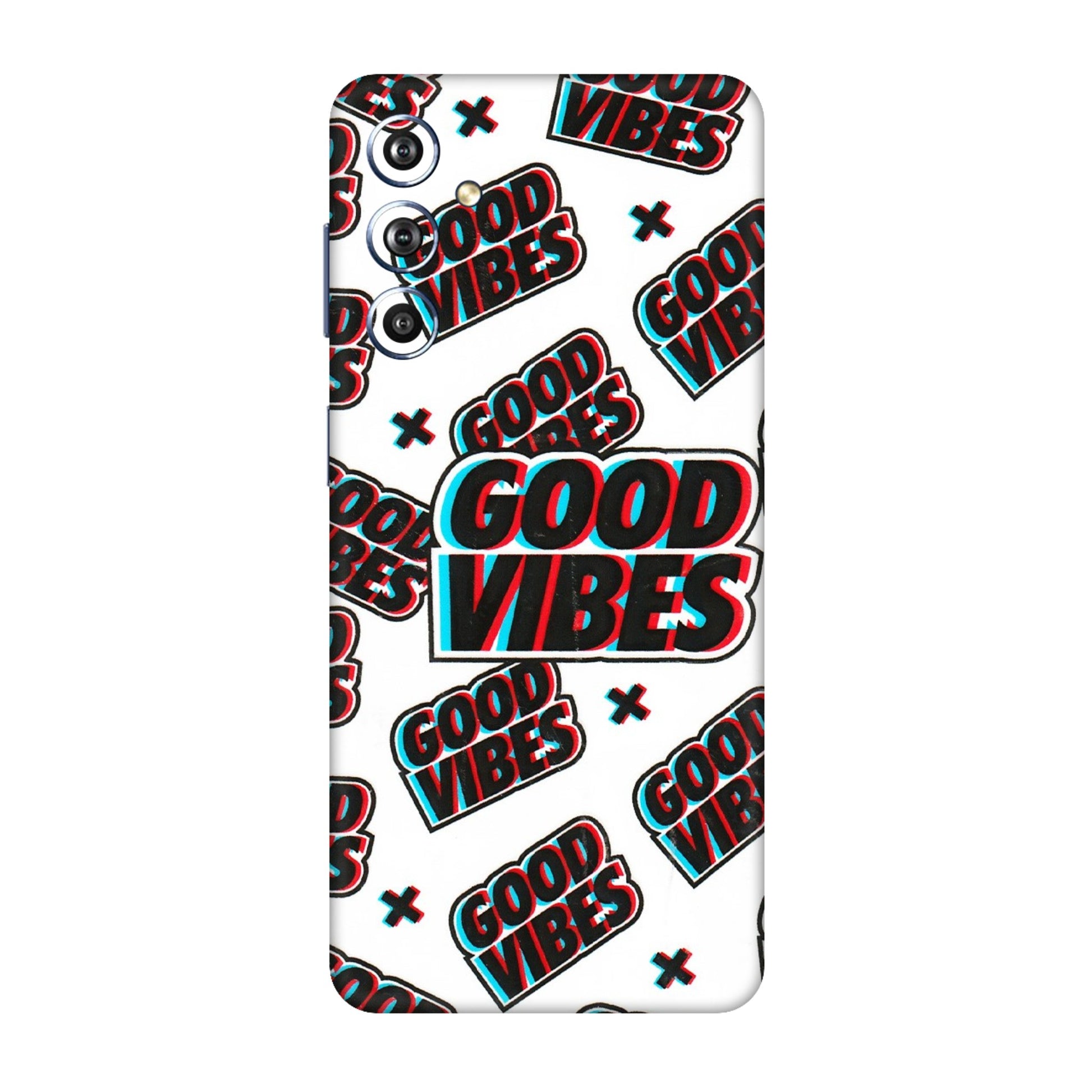 Samsung M/F/Note/Flip and C Phone Skins (All Models) - Good Vibes - 3D Embossed Finish (L-282) Samsung Galaxy F54 (5G)