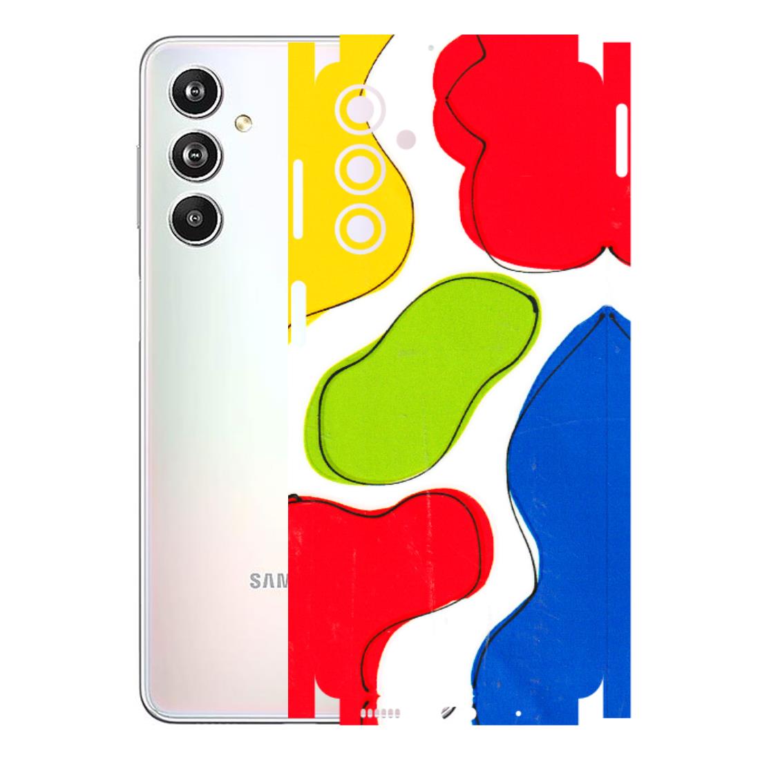 Samsung M/F/Note/Flip and C Phone Skins (All Models) - RGB Colour Paint - 3D Embossed Finish (L-284) Samsung Galaxy F54 (5G)