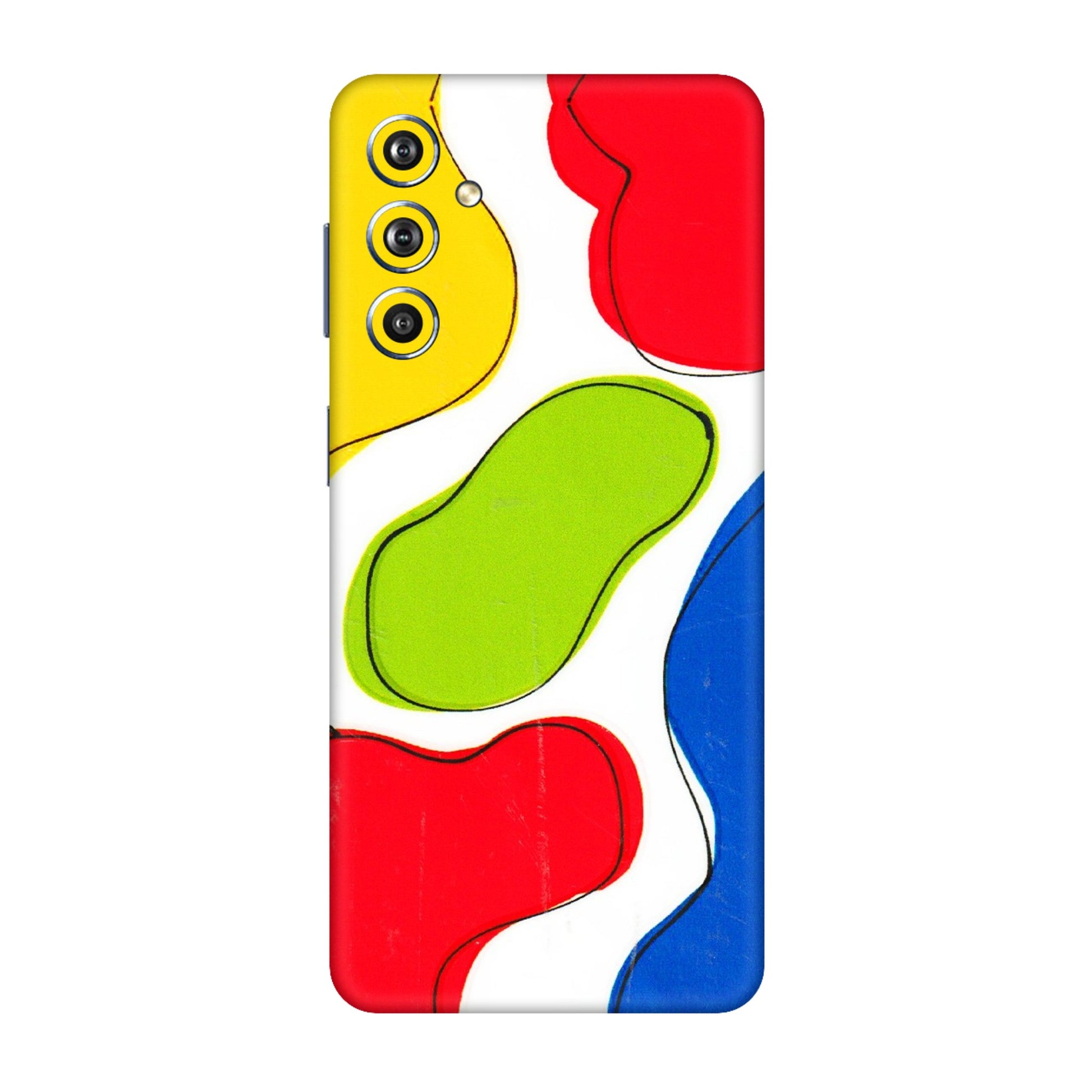 Samsung M/F/Note/Flip and C Phone Skins (All Models) - RGB Colour Paint - 3D Embossed Finish (L-284) Samsung Galaxy F54 (5G)