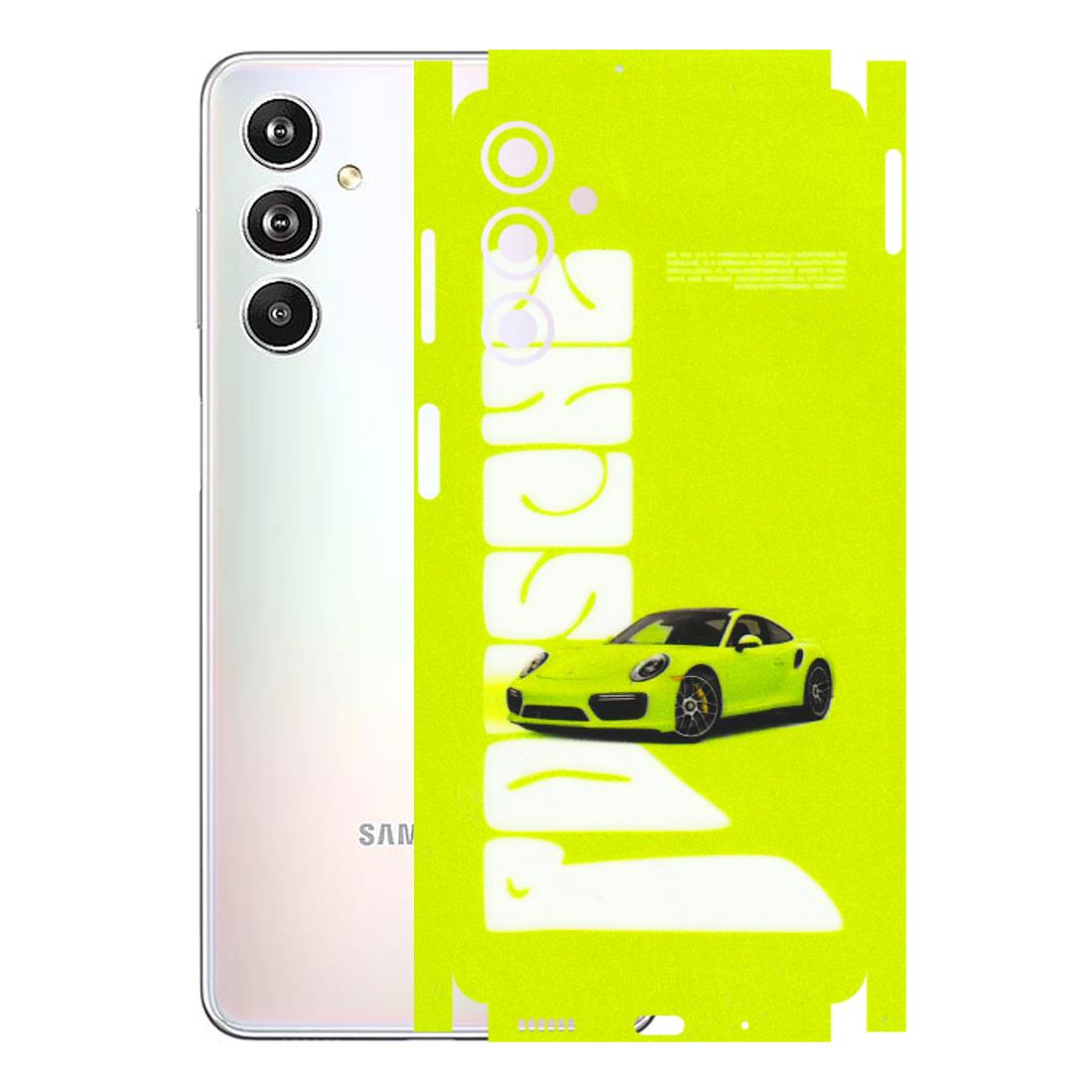 Samsung M/F/Note/Flip and C Phone Skins (All Models) - Lime Green Porche - 3D Embossed Finish (L-30) Samsung Galaxy F54 (5G)