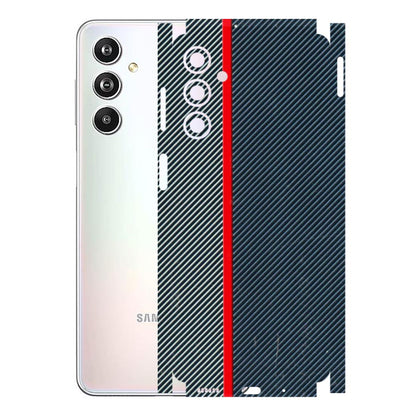 Samsung M/F/Note/Flip and C Phone Skins (All Models) - Blue Sober Lines - 3D Embossed Finish (L-305) Samsung Galaxy F54 (5G)