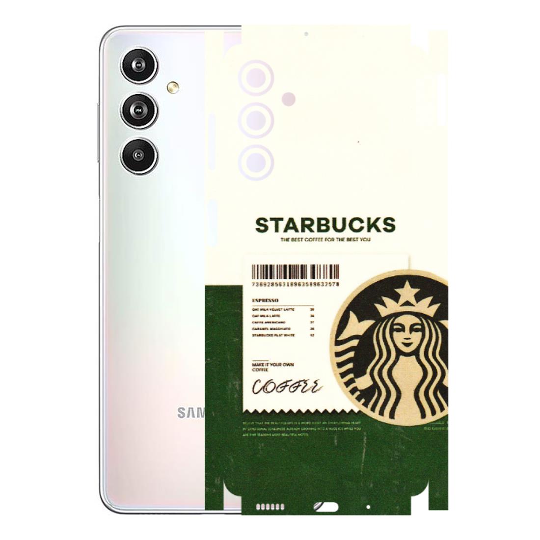 Samsung M/F/Note/Flip and C Phone Skins (All Models) - Starbucks Barcode - 3D Embossed Finish (L-308) Samsung Galaxy F54 (5G)