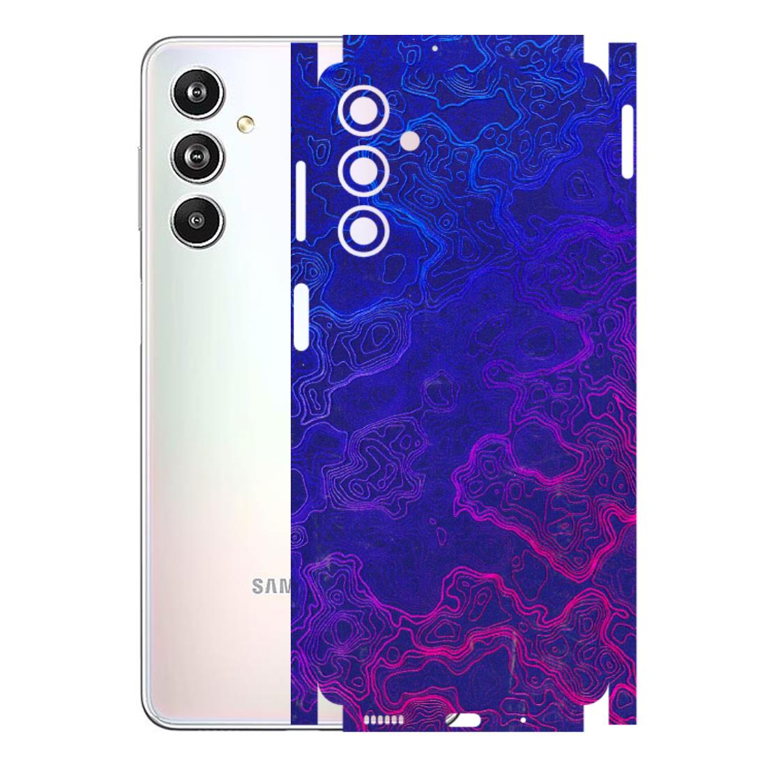 Samsung M/F/Note/Flip and C Phone Skins (All Models) - Purple Ripples Swirl - 3D Embossed Finish (L-314) Samsung Galaxy F54 (5G)