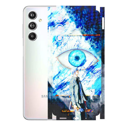 Samsung M/F/Note/Flip and C Phone Skins (All Models) - Anime Sea Blue Eye - 3D Embossed Finish (L-318) Samsung Galaxy F54 (5G)