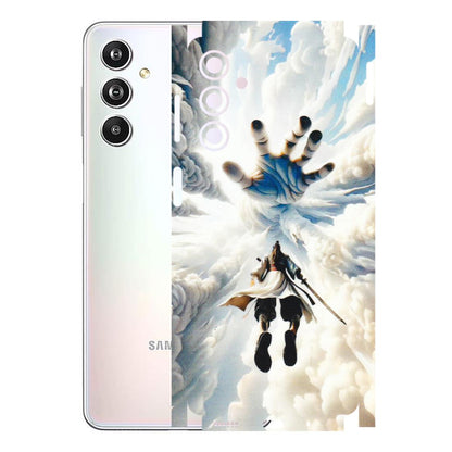 Samsung M/F/Note/Flip and C Phone Skins (All Models) - Big Hand With Monkey King - 3D Embossed Finish (L-323) Samsung Galaxy F54 (5G)