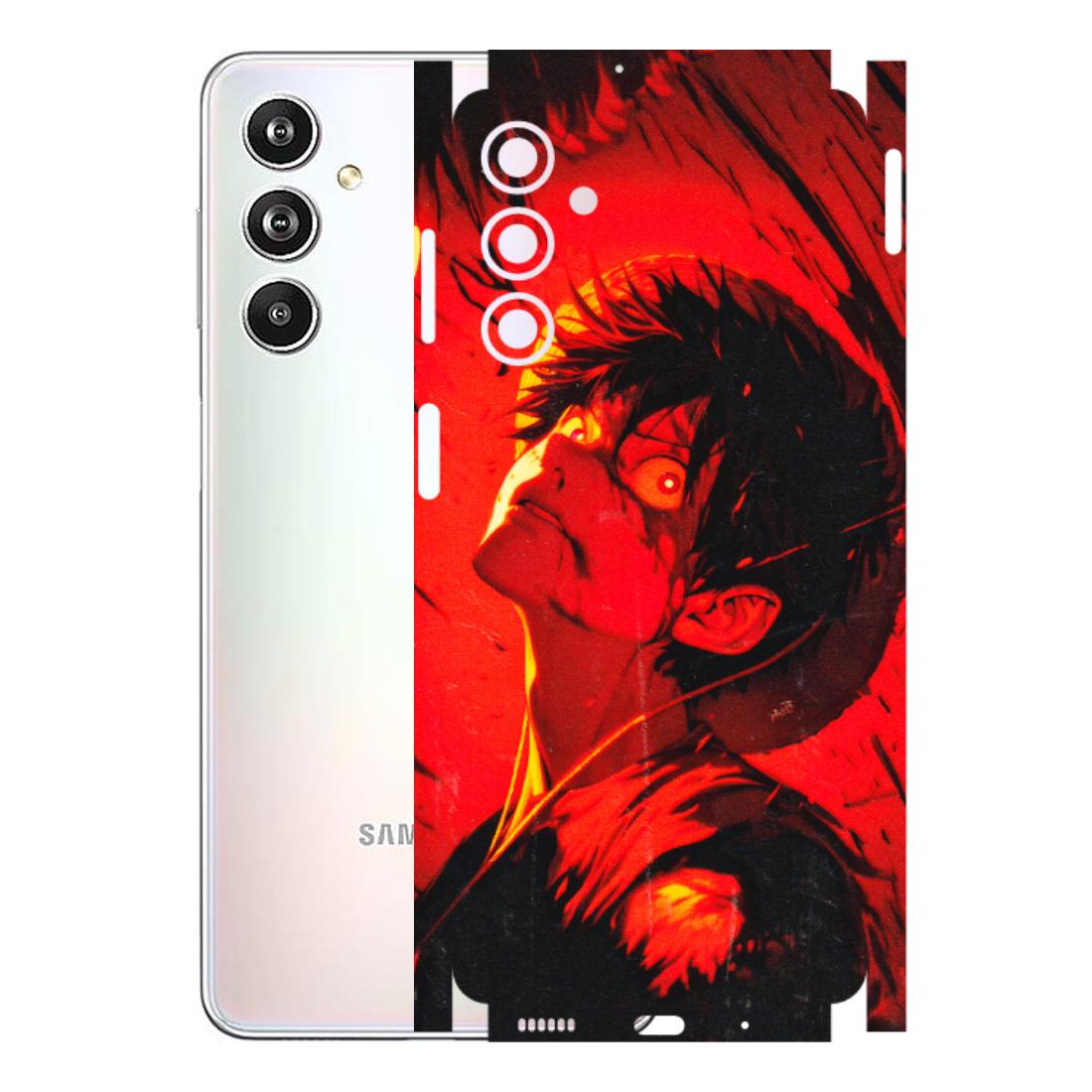 Samsung M/F/Note/Flip and C Phone Skins (All Models) - D.Luffy Power Up One Piece Anime - 3D Embossed Finish (L-326) Samsung Galaxy F54 (5G)