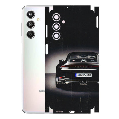 Samsung M/F/Note/Flip and C Phone Skins (All Models) - New Black Porsche GT3 - 3D Embossed Finish (L-327) Samsung Galaxy F54 (5G)