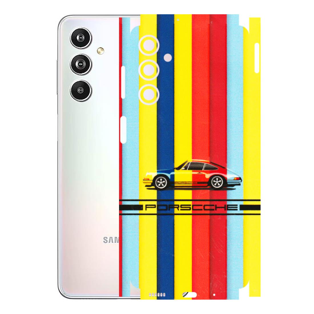 Samsung M/F/Note/Flip and C Phone Skins (All Models) - Multicolour Porche - 3D Embossed Finish (L-39) Samsung Galaxy F54 (5G)
