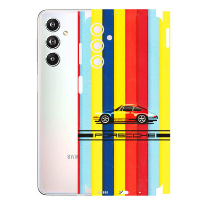 Samsung M/F/Note/Flip and C Phone Skins (All Models) - Multicolour Porche - 3D Embossed Finish (L-39) Samsung Galaxy F54 (5G)