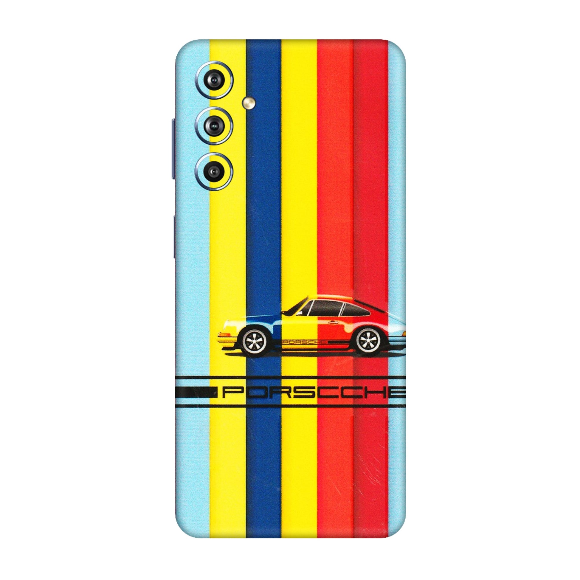 Samsung M/F/Note/Flip and C Phone Skins (All Models) - Multicolour Porche - 3D Embossed Finish (L-39) Samsung Galaxy F54 (5G)
