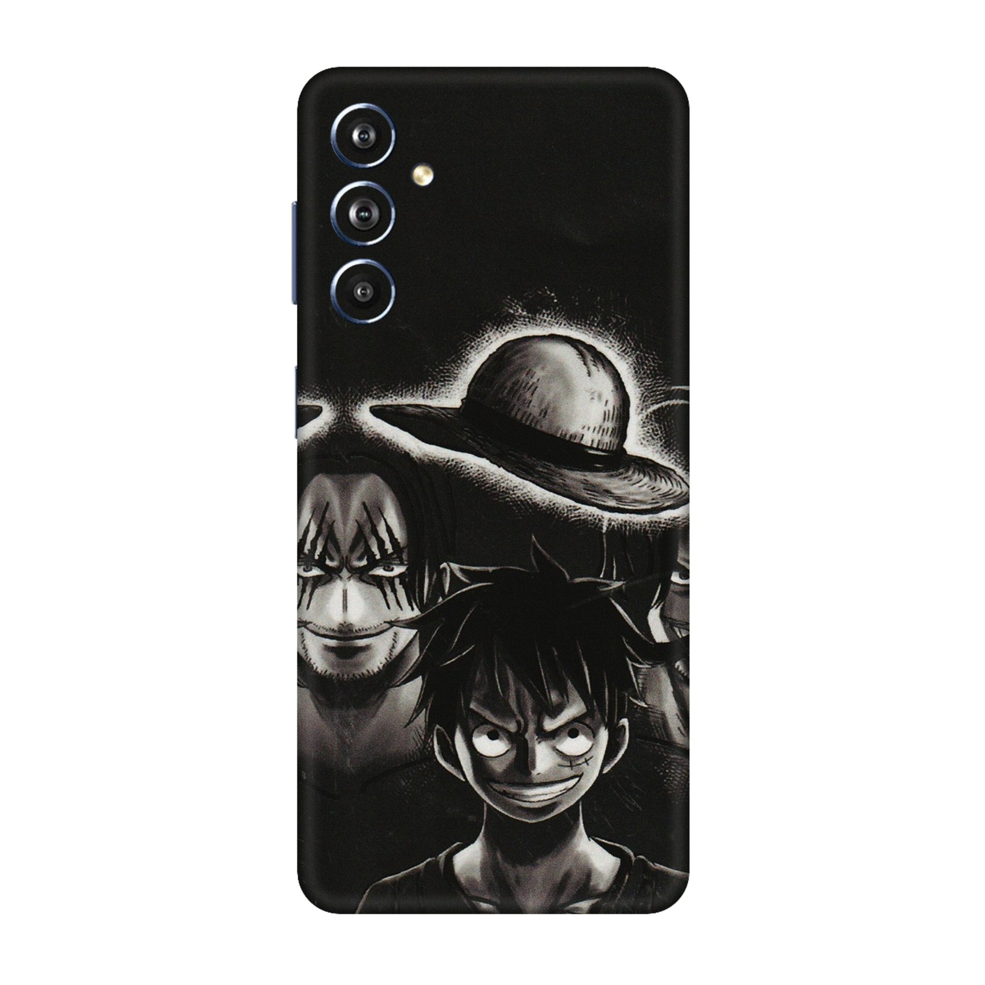 Samsung M/F/Note/Flip and C Phone Skins (All Models) - Black Luffy Hat - 3D Embossed Finish (L-57) Samsung Galaxy F54 (5G)