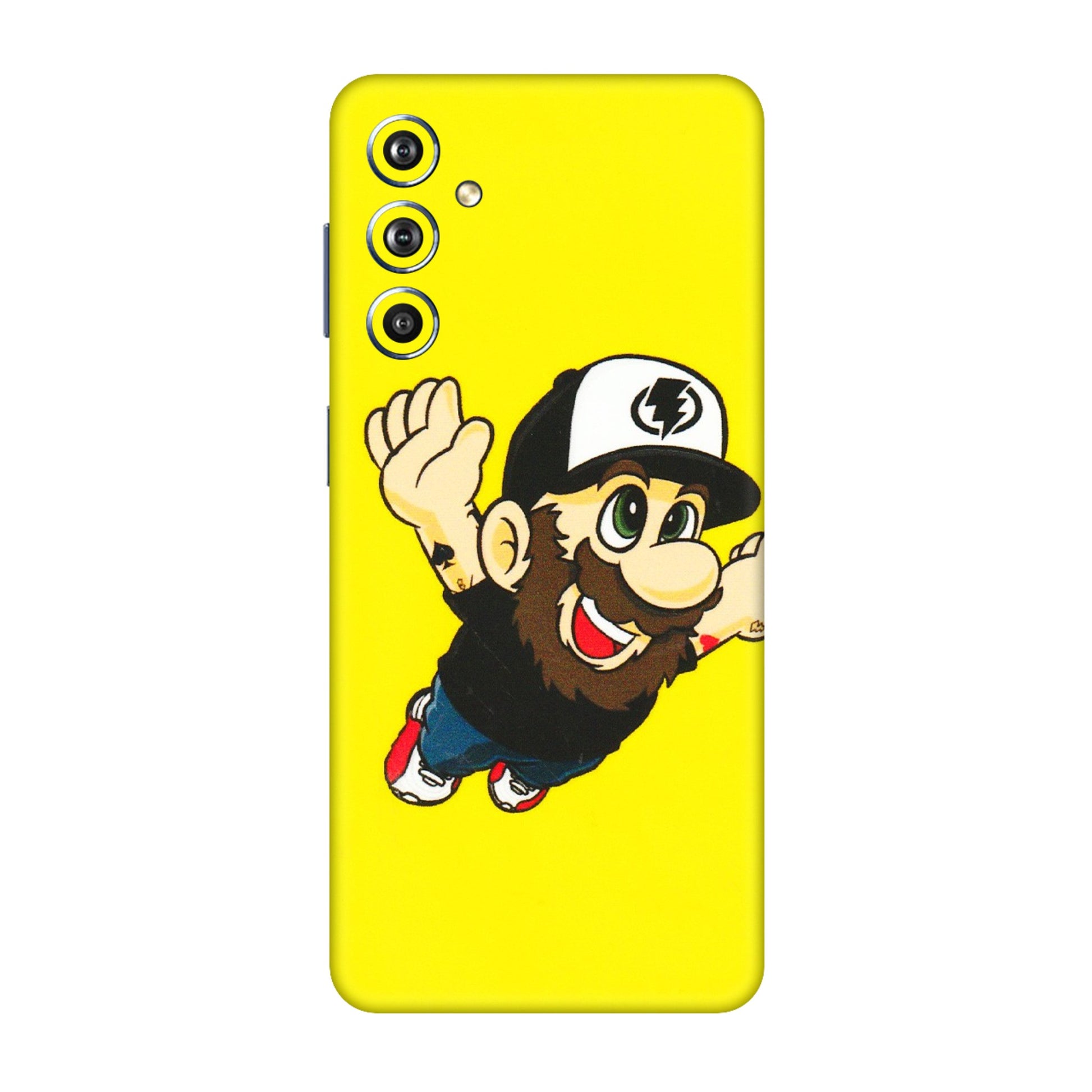 Samsung M/F/Note/Flip and C Phone Skins (All Models) - Flying Beardo - 3D Embossed Finish (L-60) Samsung Galaxy F54 (5G)