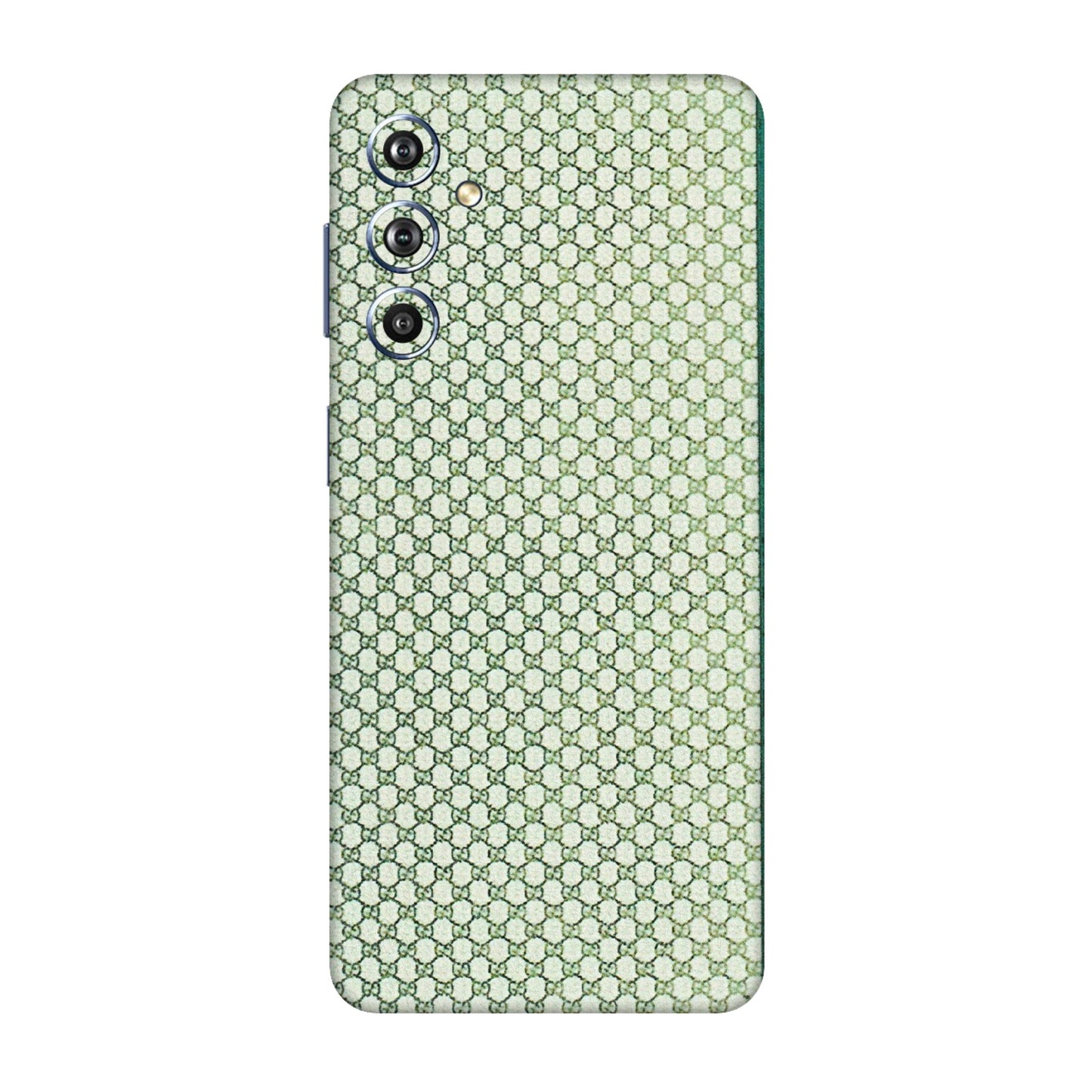 Samsung M/F/Note/Flip and C Phone Skins (All Models) - Gucci Fabric Pattern - 3D Embossed Finish (L-73) Samsung Galaxy F54 (5G)